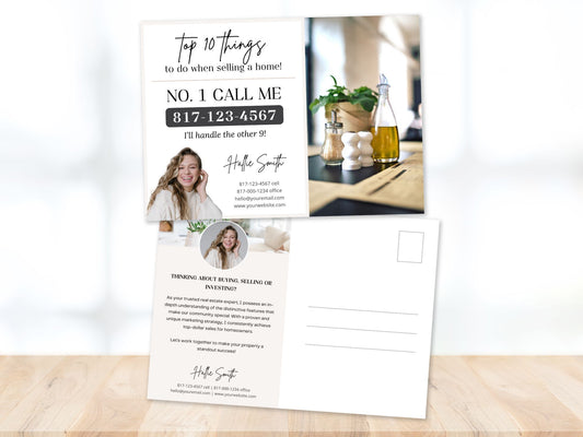 Call Me Real Estate Postcard Vol 01 - Engaging postcard template designed to encourage inquiries and client engagement.