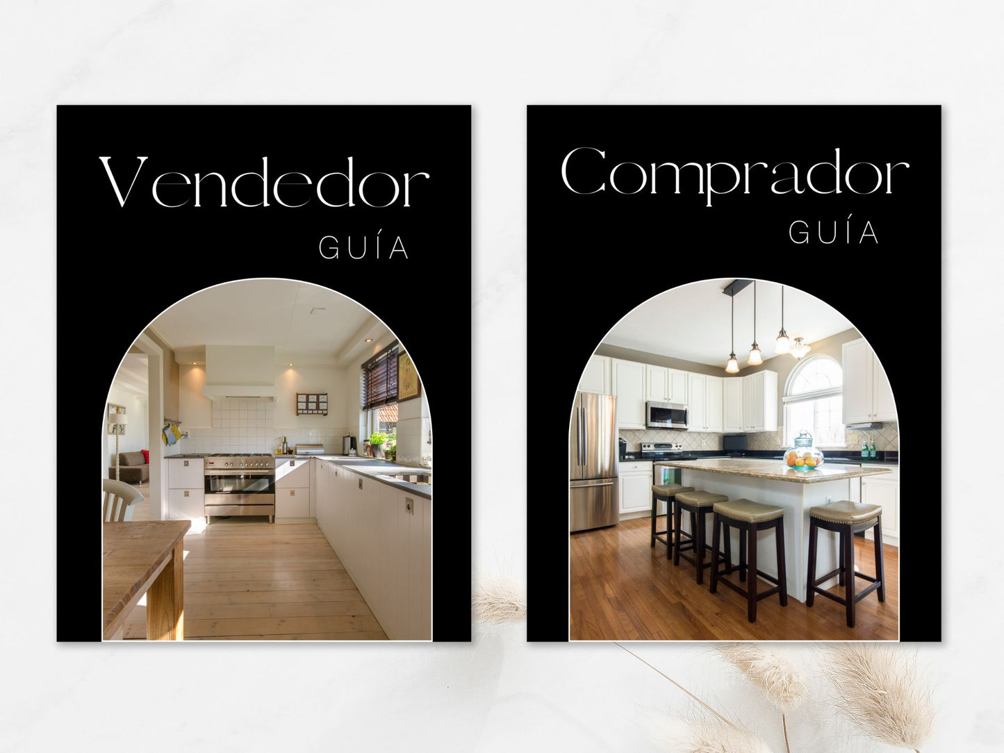 Spanish Black Buyer and Seller Guides Vol 01- Sleek guides for Spanish-speaking real estate clients.