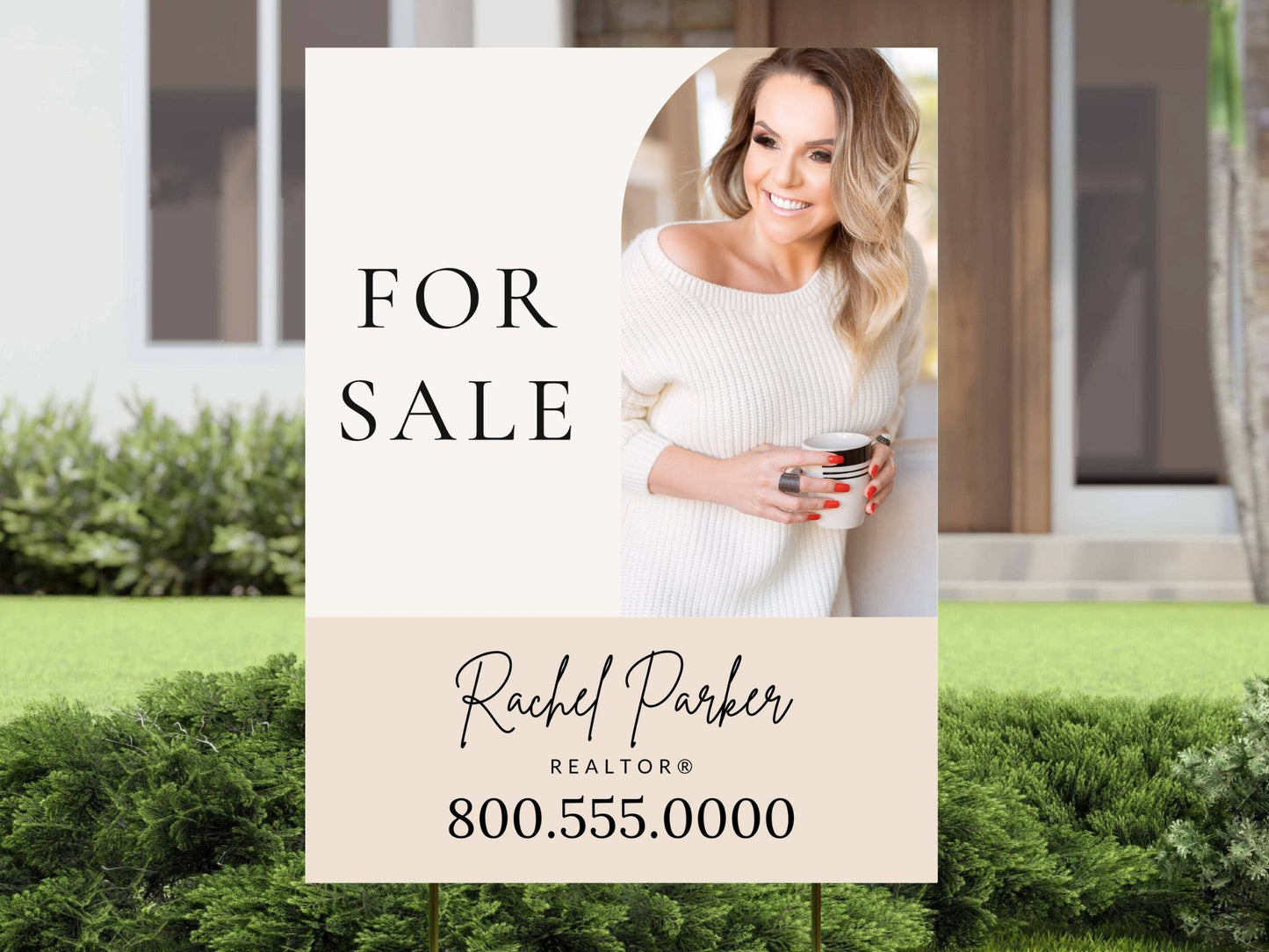 Minimal For Sale Sign - Off Centered