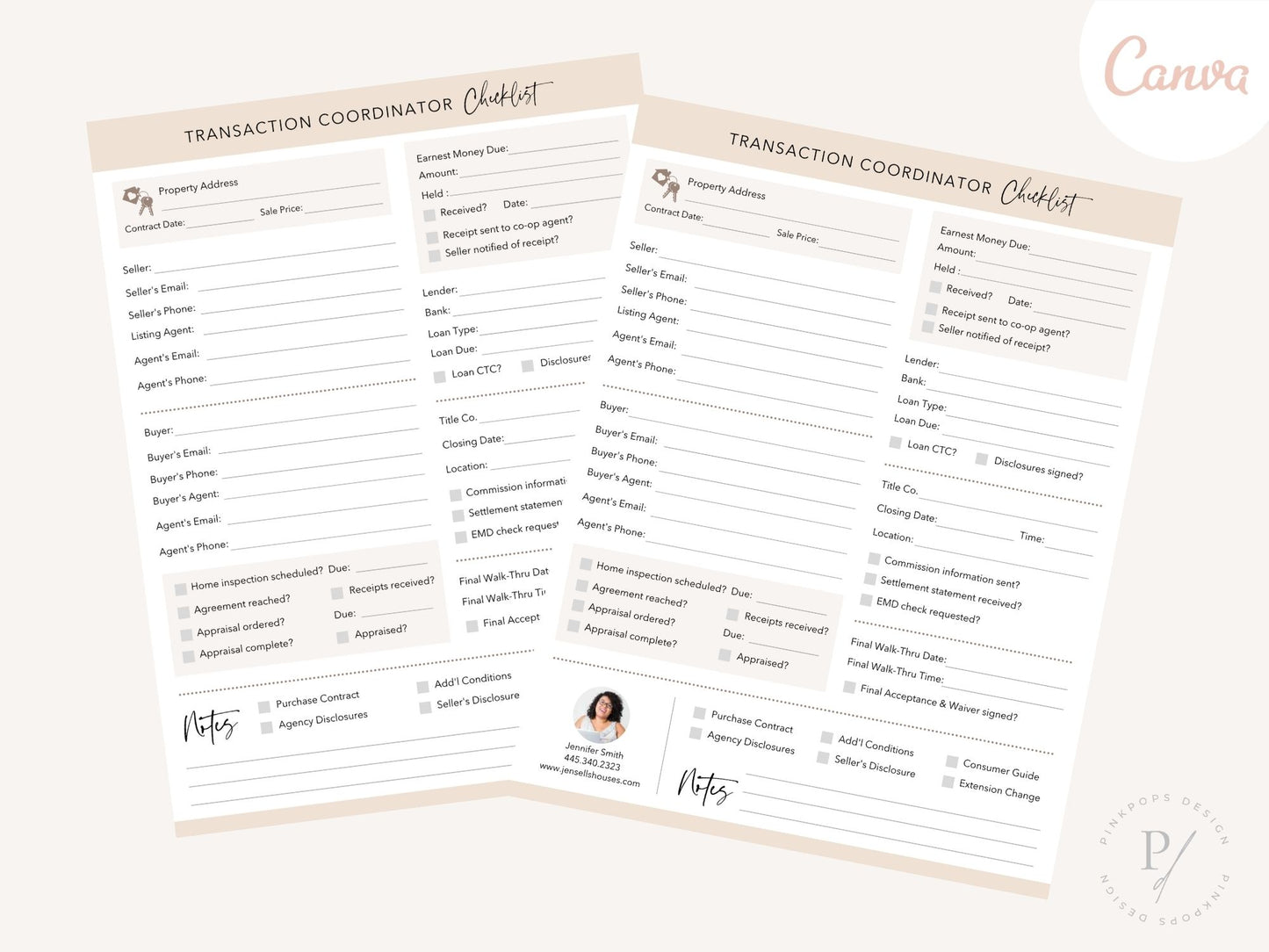 Real Estate Transaction Coordinator Checklist - Editable template for facilitating a smooth transaction process and guiding coordinators through essential tasks for successful real estate transactions.
