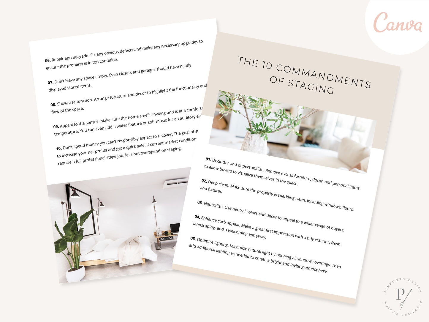 Real Estate The 10 Commandments of Staging - Essential guide for successful and visually captivating property presentations in the real estate market.