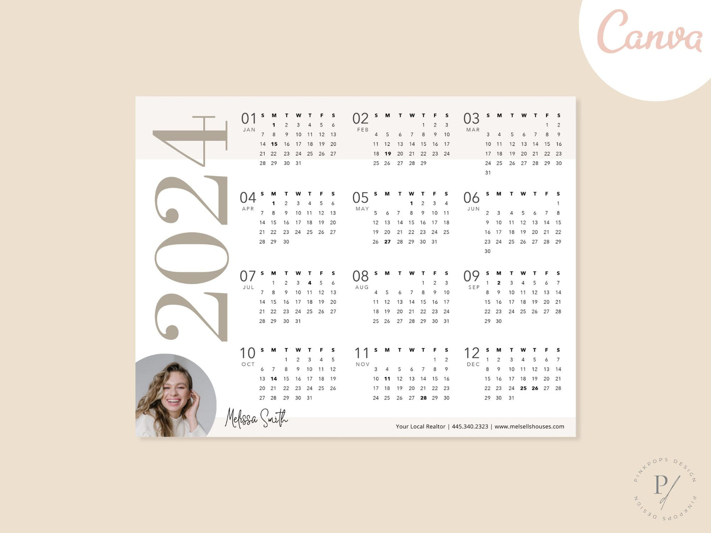 Real Estate 2024 Landscape Calendar