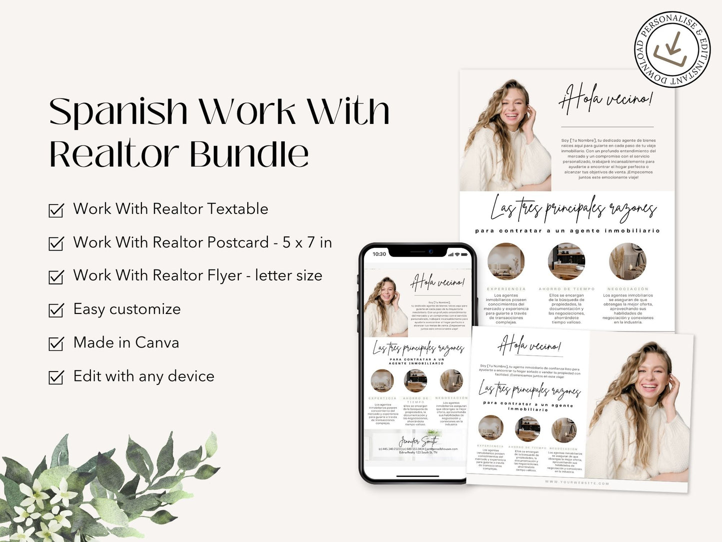 Spanish Work With Realtor Bundle - Essential resources for Spanish-speaking clients.