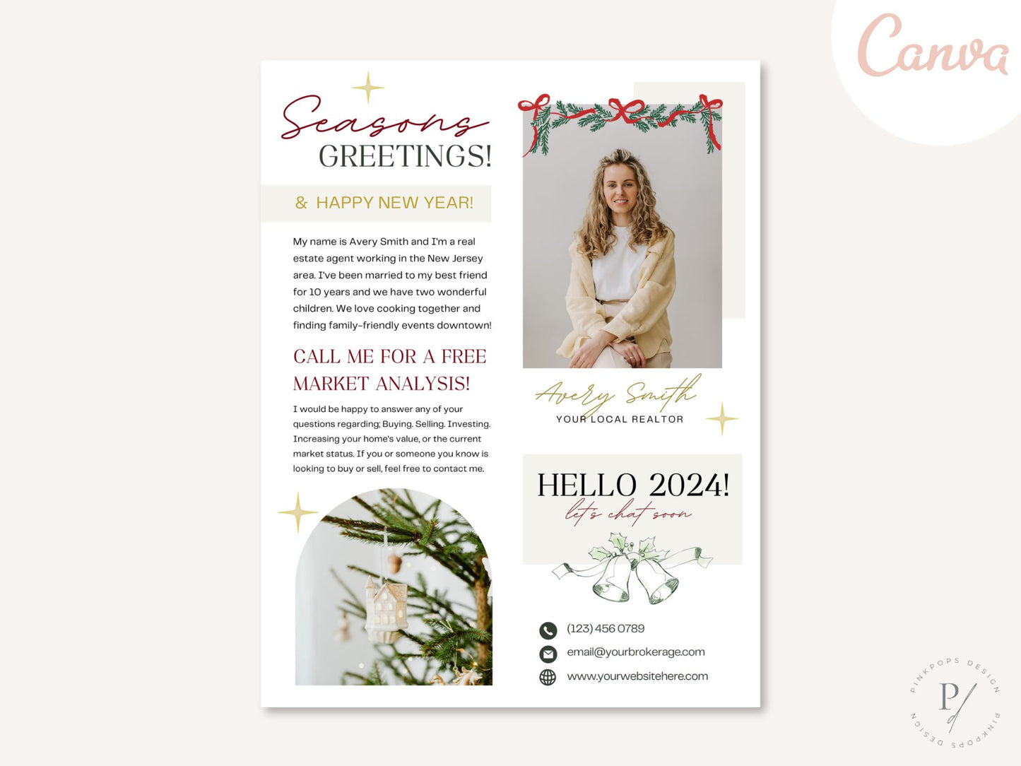 Real Estate Christmas Holiday Flyer - Extending Warm Holiday Greetings and Joy to Clients and the Community