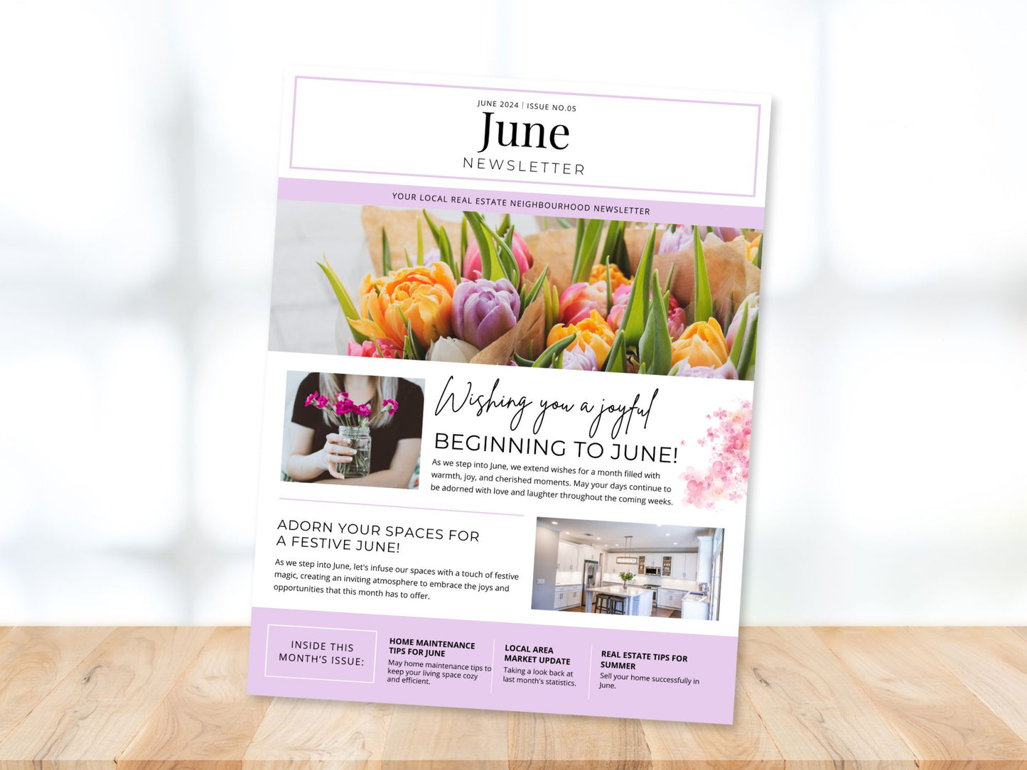 Minimal June Newsletter 2024 - Stay informed and inspired with our concise real estate updates and valuable insights.