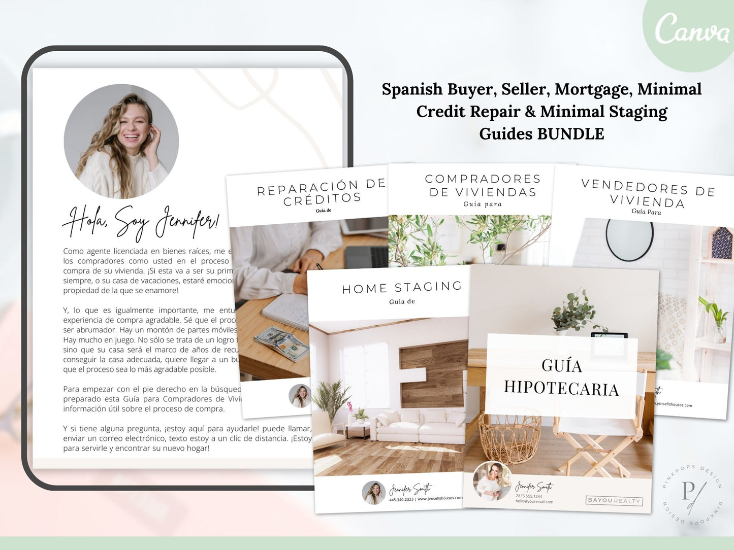 Spanish Real Estate Guide Bundle - Comprehensive guides in Spanish for buyers, sellers, mortgages, minimal credit repair, and minimal staging.