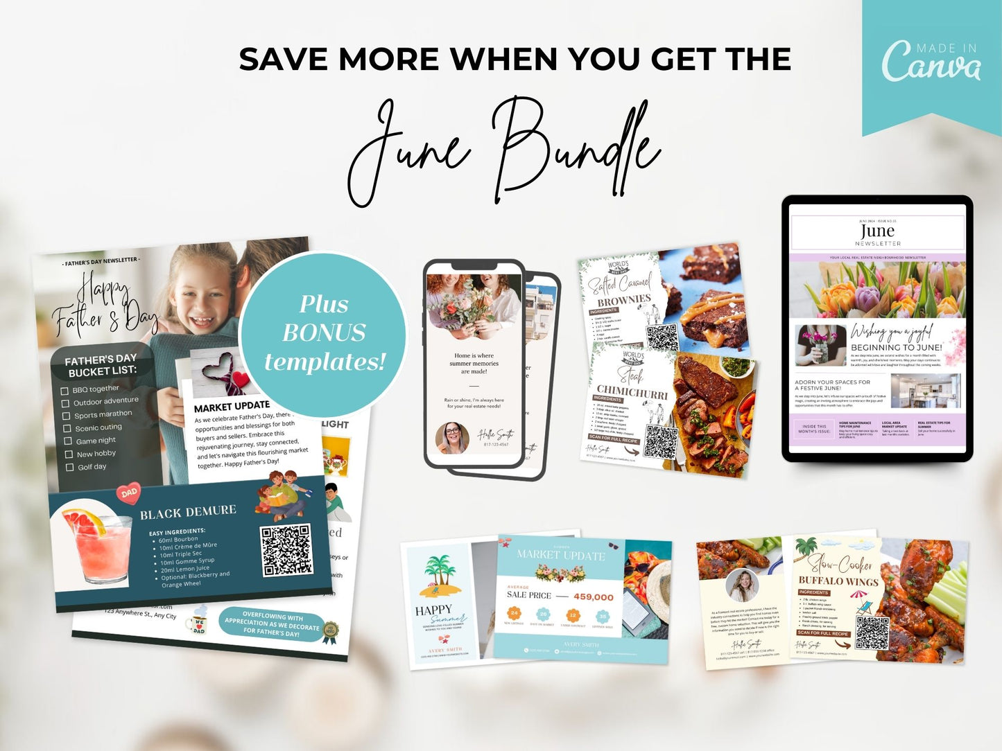 Real Estate June Farming Bundle - Essential materials for effective neighborhood farming.