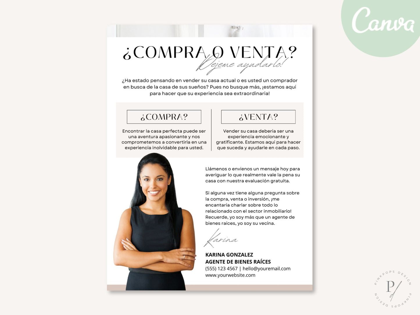 Spanish Buying or Selling Real Estate Letter Vol. 02 - Instill confidence when buying or selling properties with a personalized introduction, clear guidance, and professional real estate services