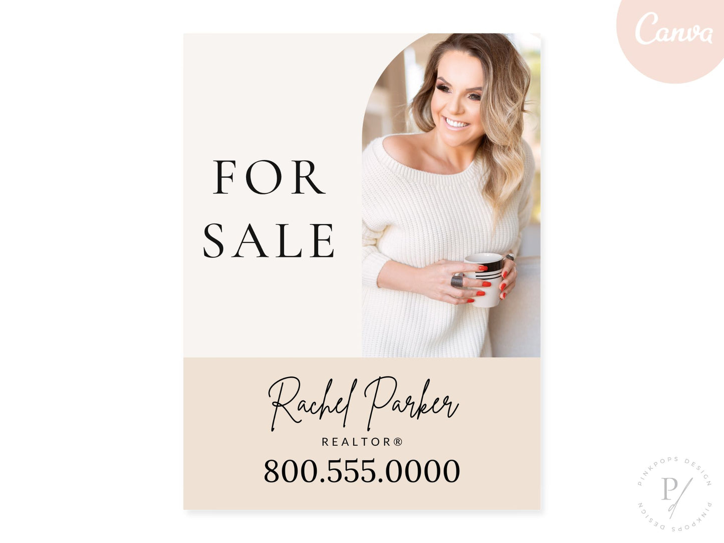 Minimal For Sale Sign - Off Centered