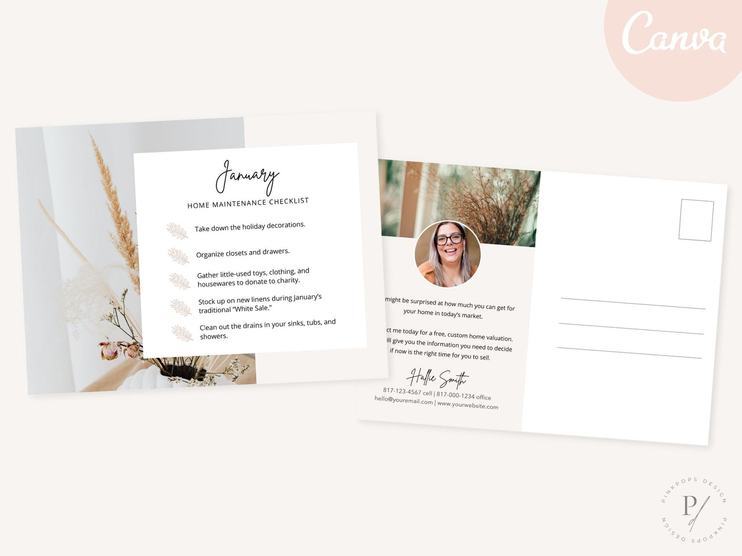 Real Estate Monthly Maintenance Postcards - Eye-catching postcards providing valuable monthly maintenance tips for homeowners, fostering connections and enhancing brand presence.