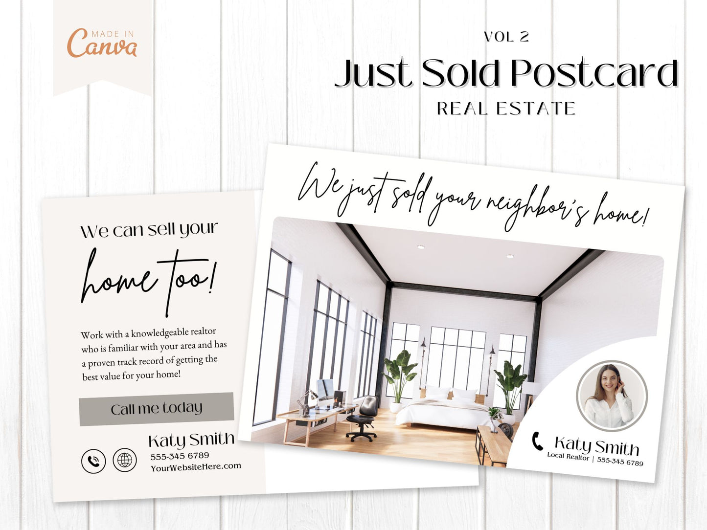 Just Sold Real Estate Postcard - Celebrate your successful transactions with vibrant postcard announcements.