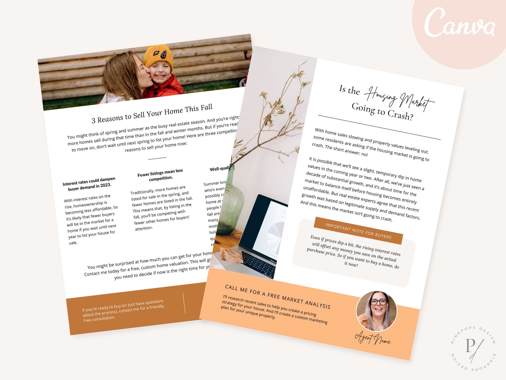 Real Estate Fall Newsletter - Thoughtfully crafted newsletter template embracing the colors of fall for a visually appealing and informative expression of updates, seasonal greetings, and connections with your real estate audience.