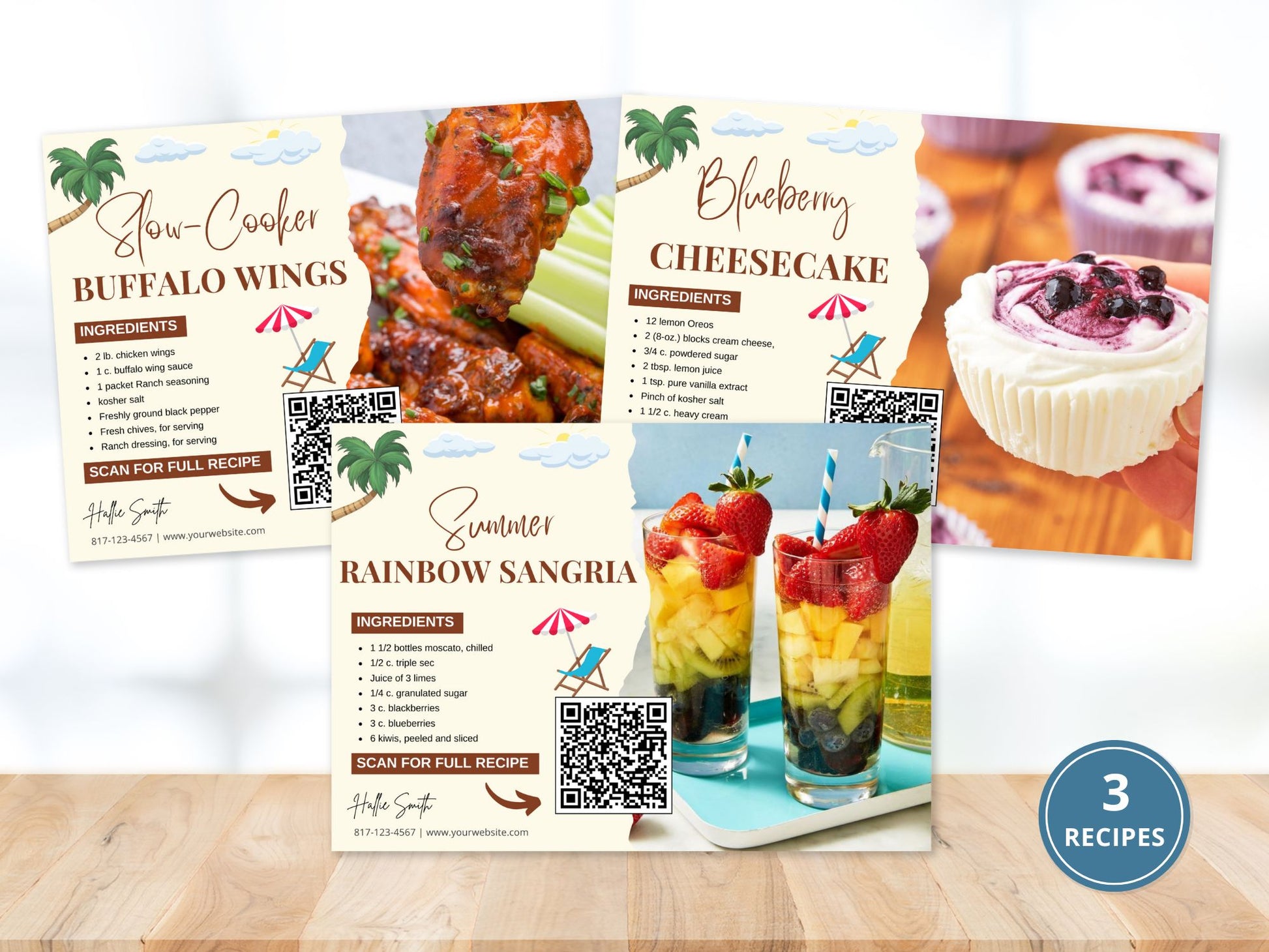 Summer Real Estate Recipe Postcards - Embrace the flavors of the season with refreshing recipes and vibrant postcards.