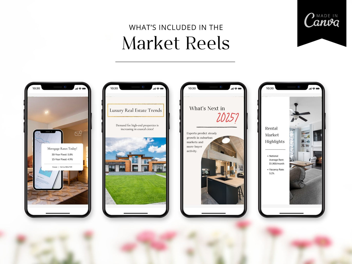 Engaging real estate market reels highlighting trends, updates, and insights for buyers and sellers.