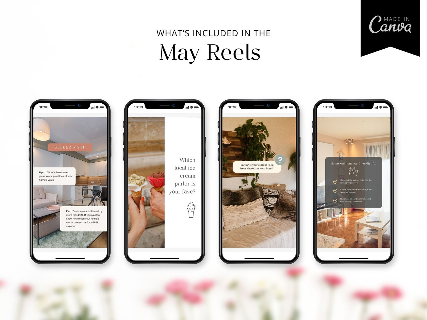 Editable May real estate Instagram reels for agents