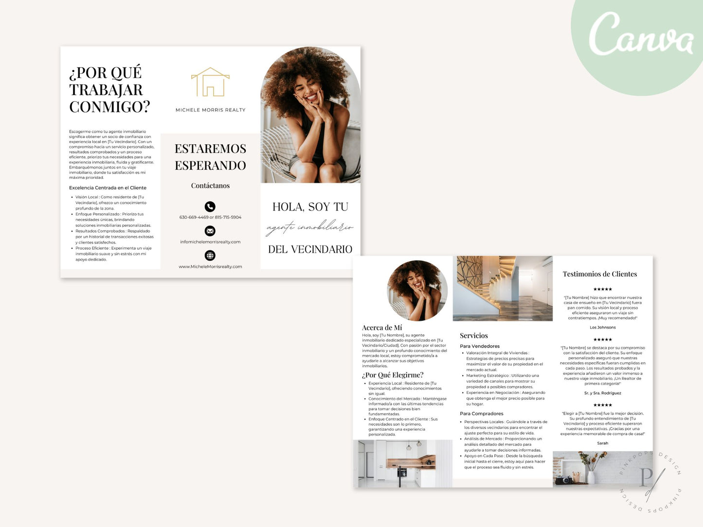 Spanish Neighborhood Realtor Brochure - Engage your Spanish-speaking audience with our tailored brochure.