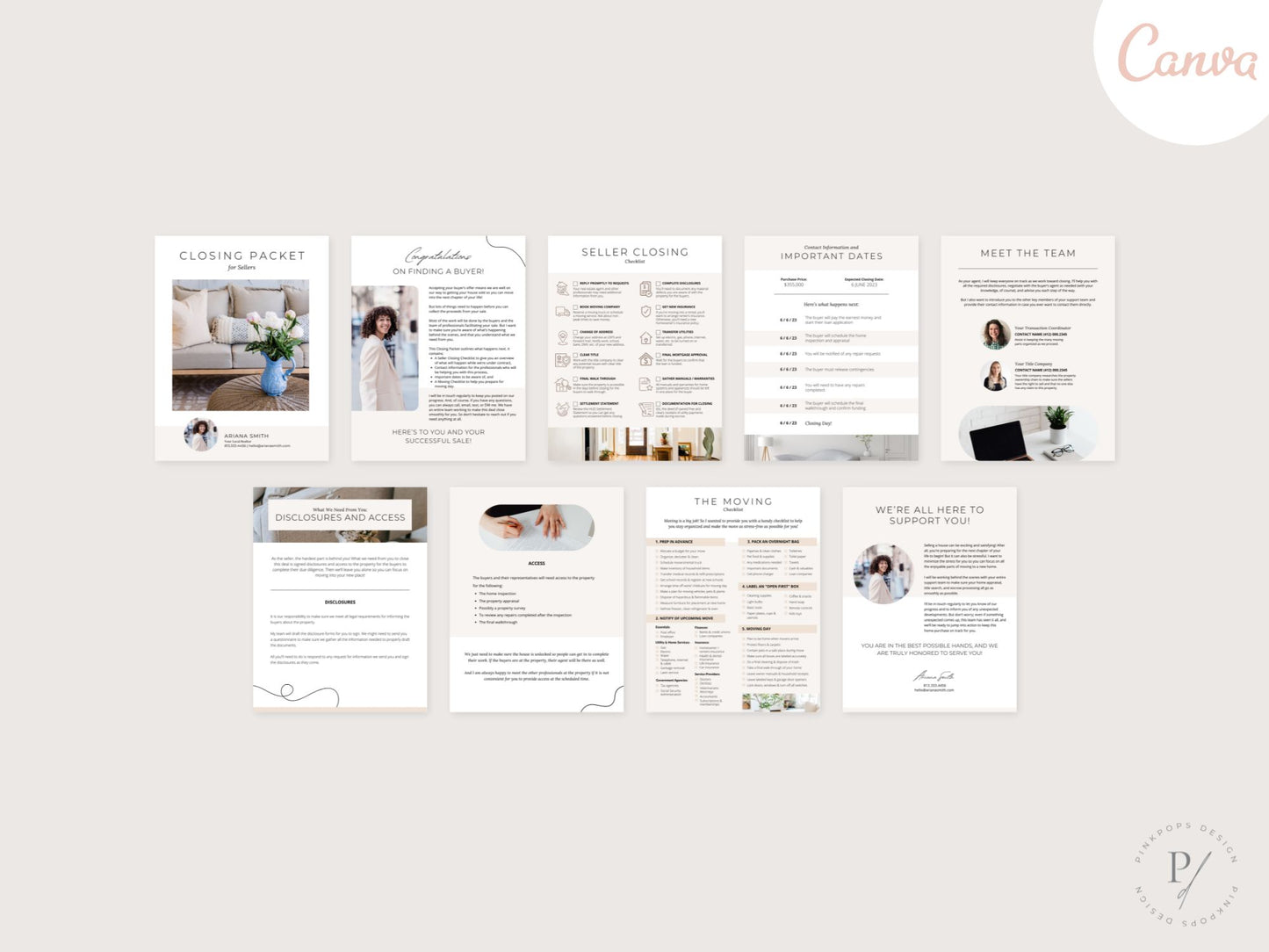 Welcome & Closing Packets for Sellers