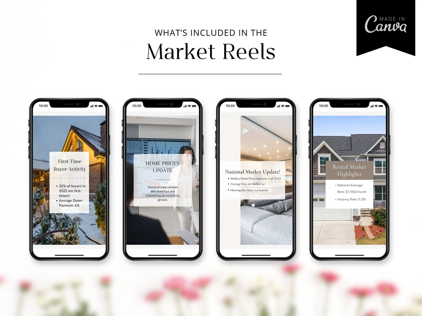 Engaging real estate market reels highlighting trends, updates, and insights for buyers and sellers.