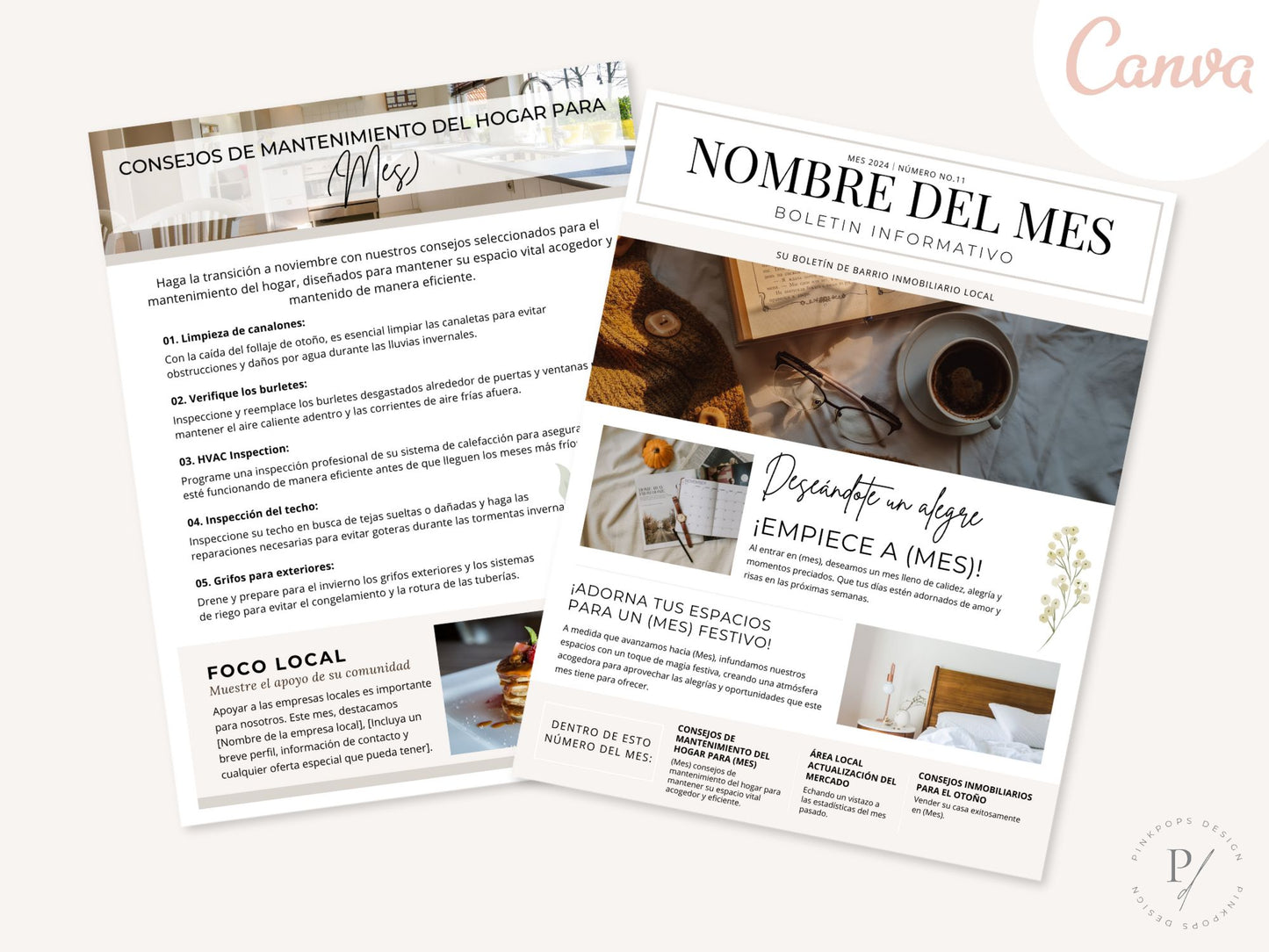 Spanish Real Estate Newsletter Vol 01- Informative real estate updates for Spanish-speaking clients.