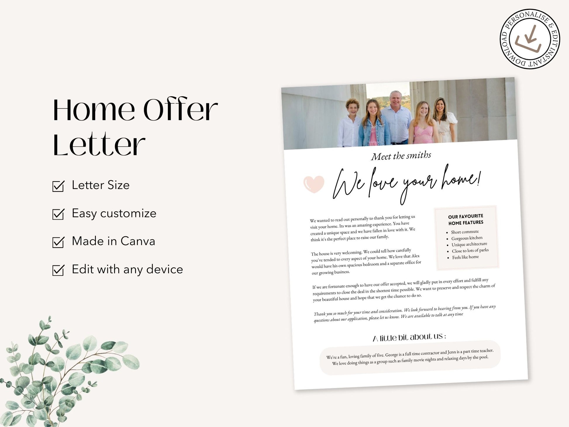 Home Offer Letter Vol 01 - Make a lasting impression with a professionally crafted buyer's letter.