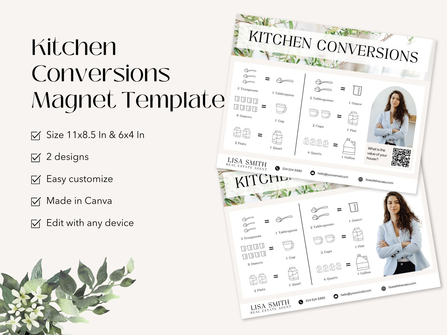 Kitchen Conversions Magnet Template Vol 01