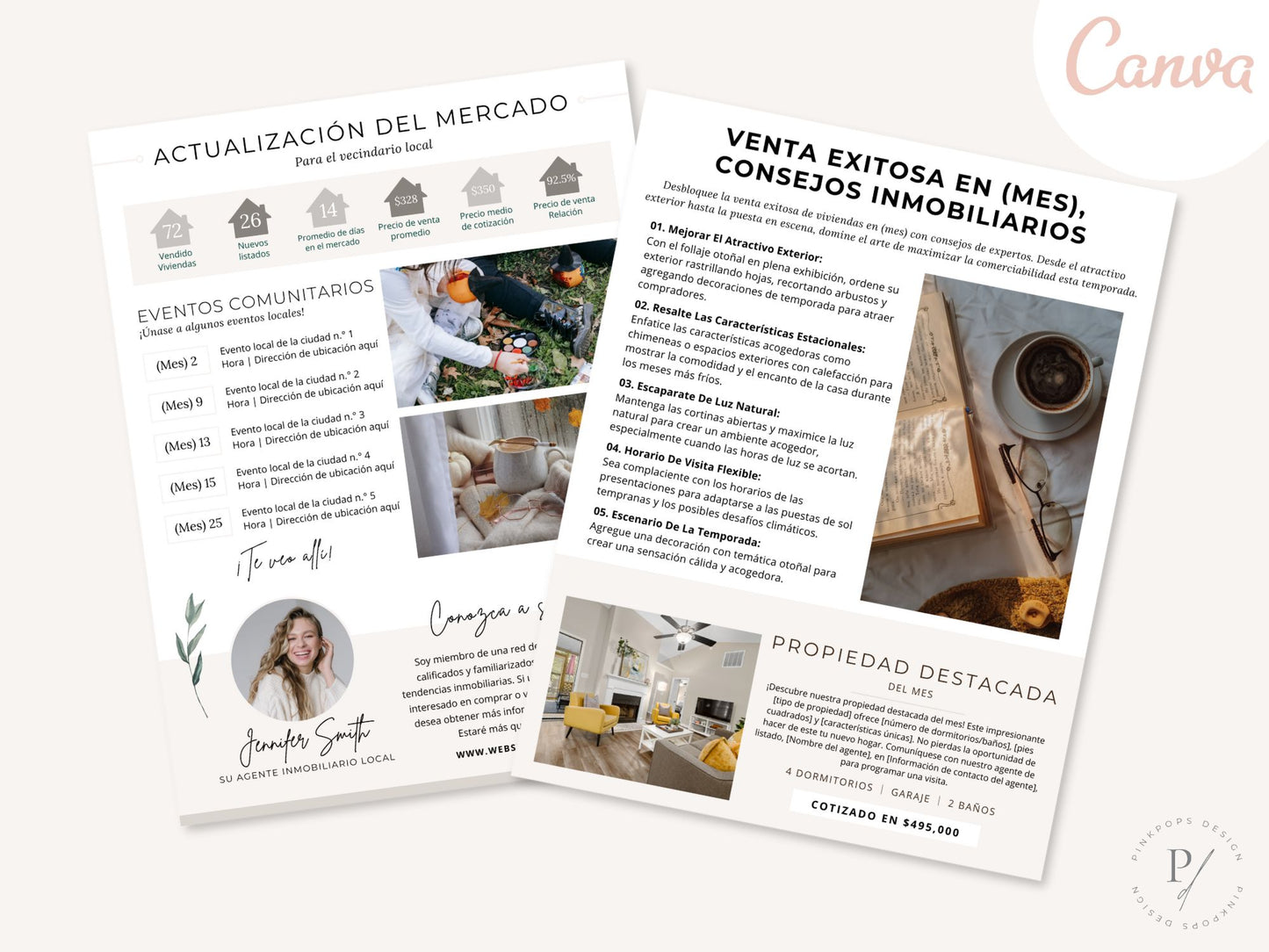 Spanish Real Estate Newsletter Vol 01- Informative real estate updates for Spanish-speaking clients.