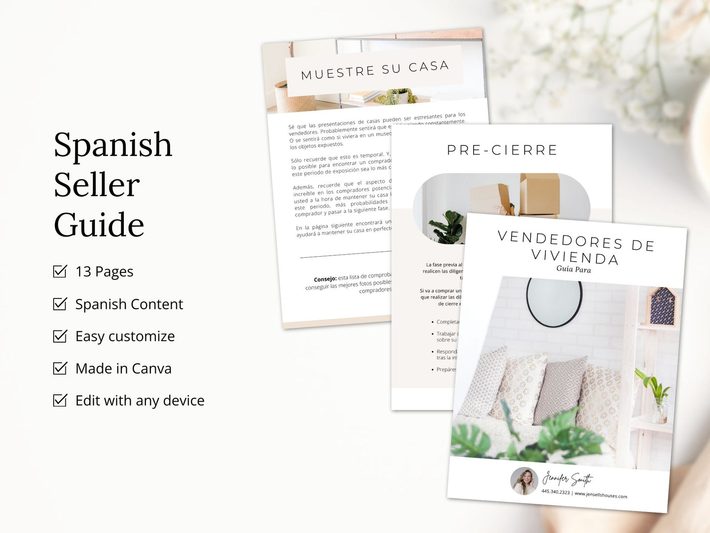 Spanish Seller Guide - Empower sellers with a comprehensive guide providing step-by-step instructions and valuable insights in Spanish for navigating the real estate selling process.
