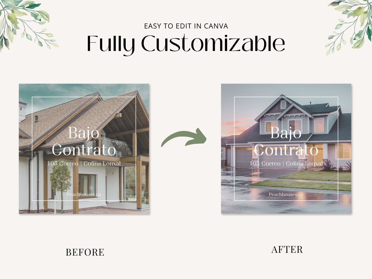 Spanish Under Contract Instagram Posts Vol 01- Templates for sharing under contract properties with Spanish-speaking clients.