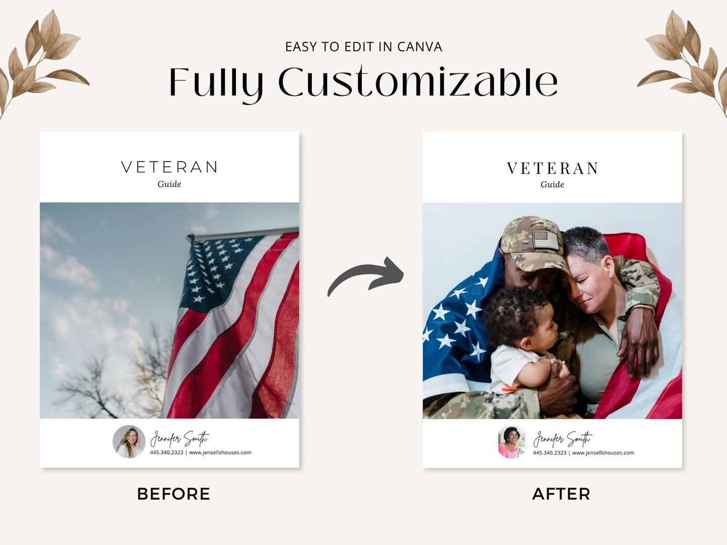 Editable Veteran Loan Guide for real estate professionals