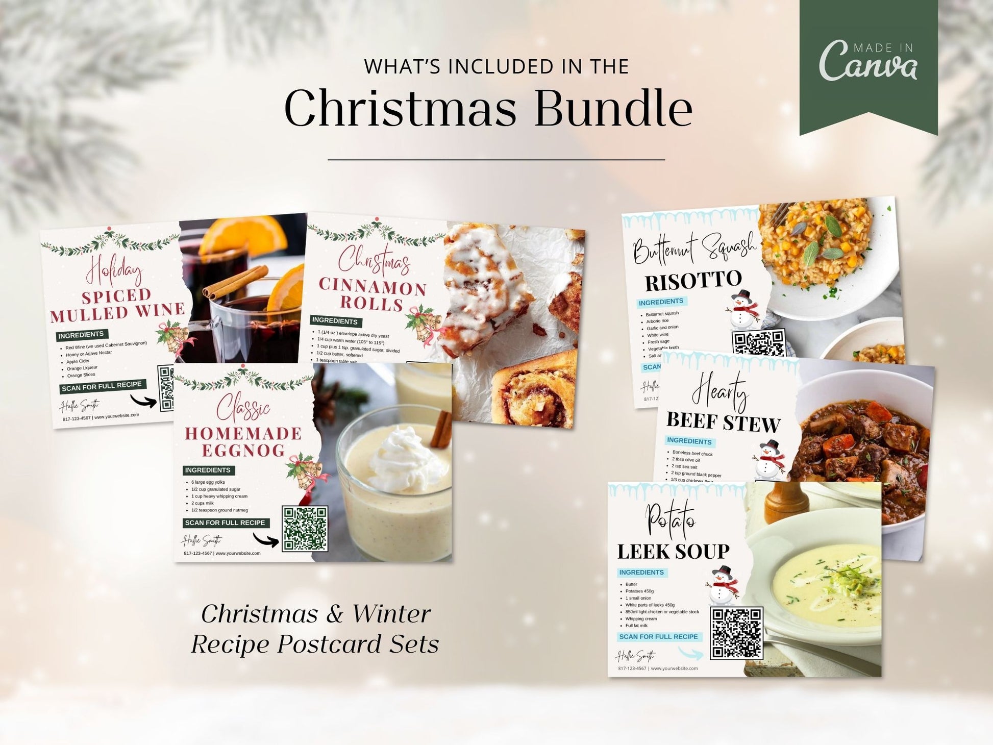 Real Estate Christmas Bundle: A Festive Collection of Templates for Spreading Joy and Cheer in Real Estate Marketing