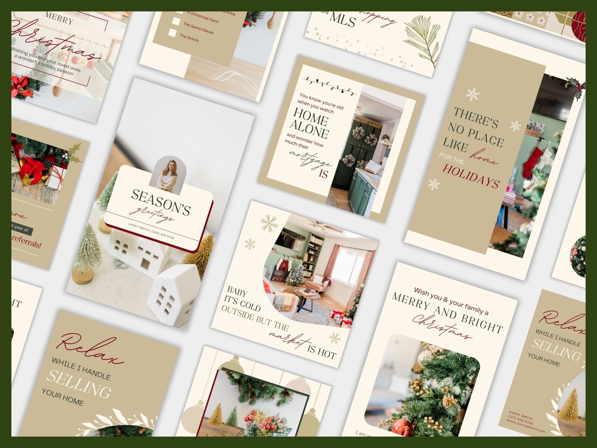 Real Estate Christmas Social Media Posts - Festive Social Media Engagement for the Holiday Season