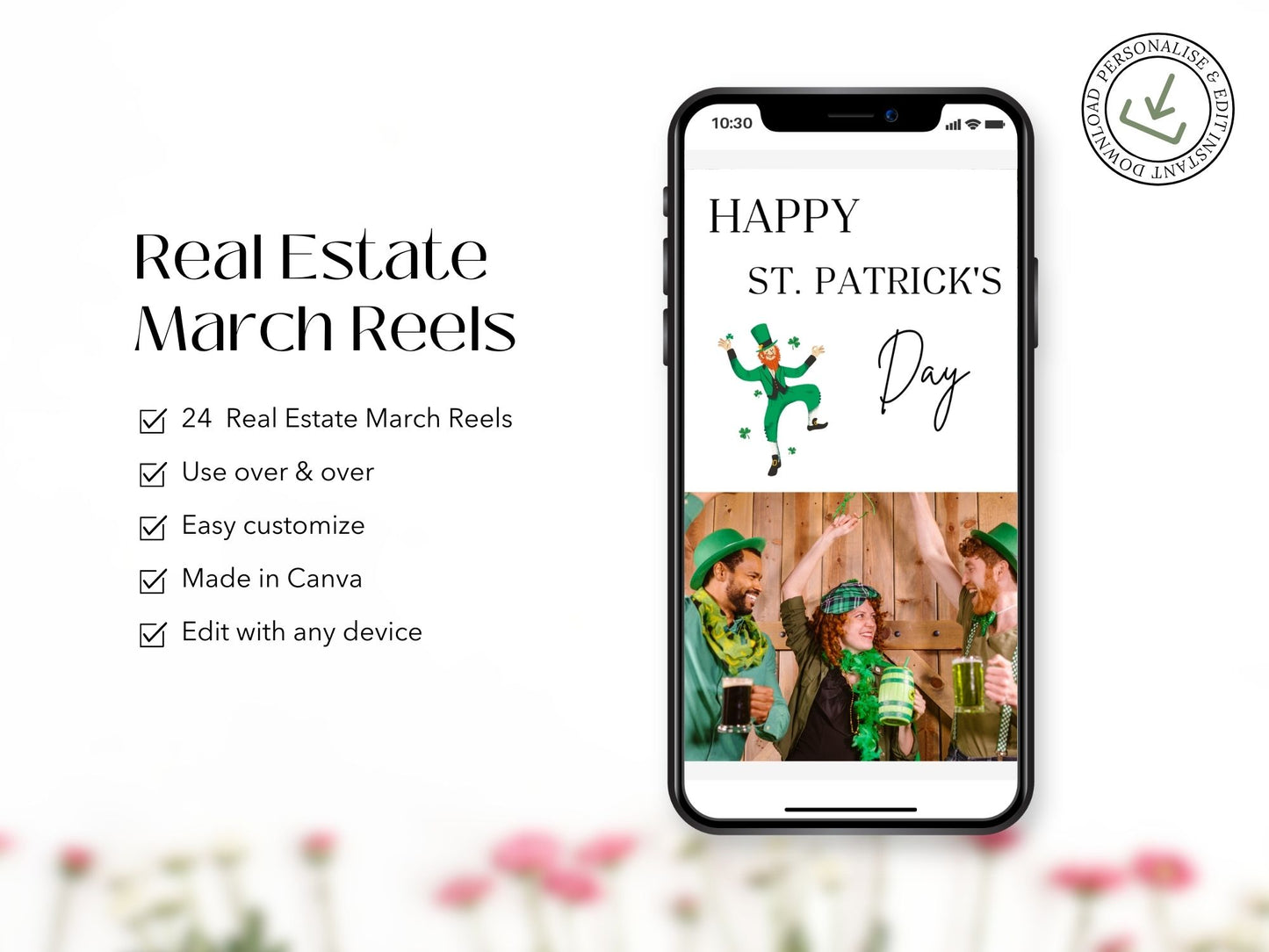March real estate reels showcasing spring market trends, housing tips, and Realtor content ideas