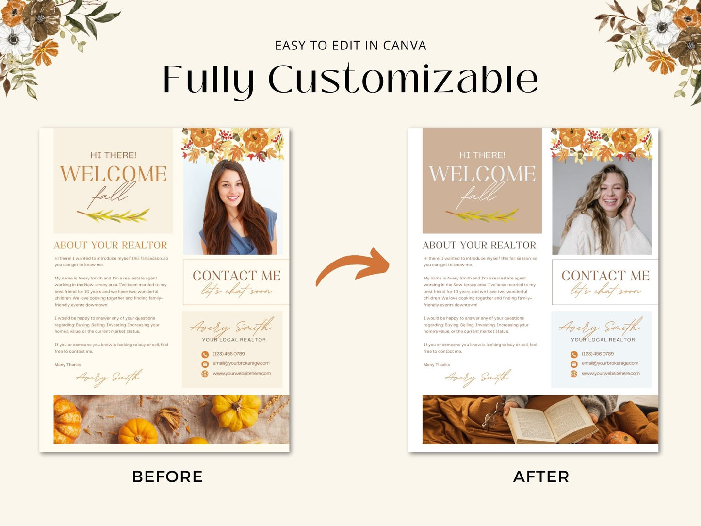 Real Estate Fall Real Estate Letter - Thoughtfully crafted letter template for sharing seasonal updates, expressing gratitude, and maintaining a strong connection with your real estate audience during the fall season.