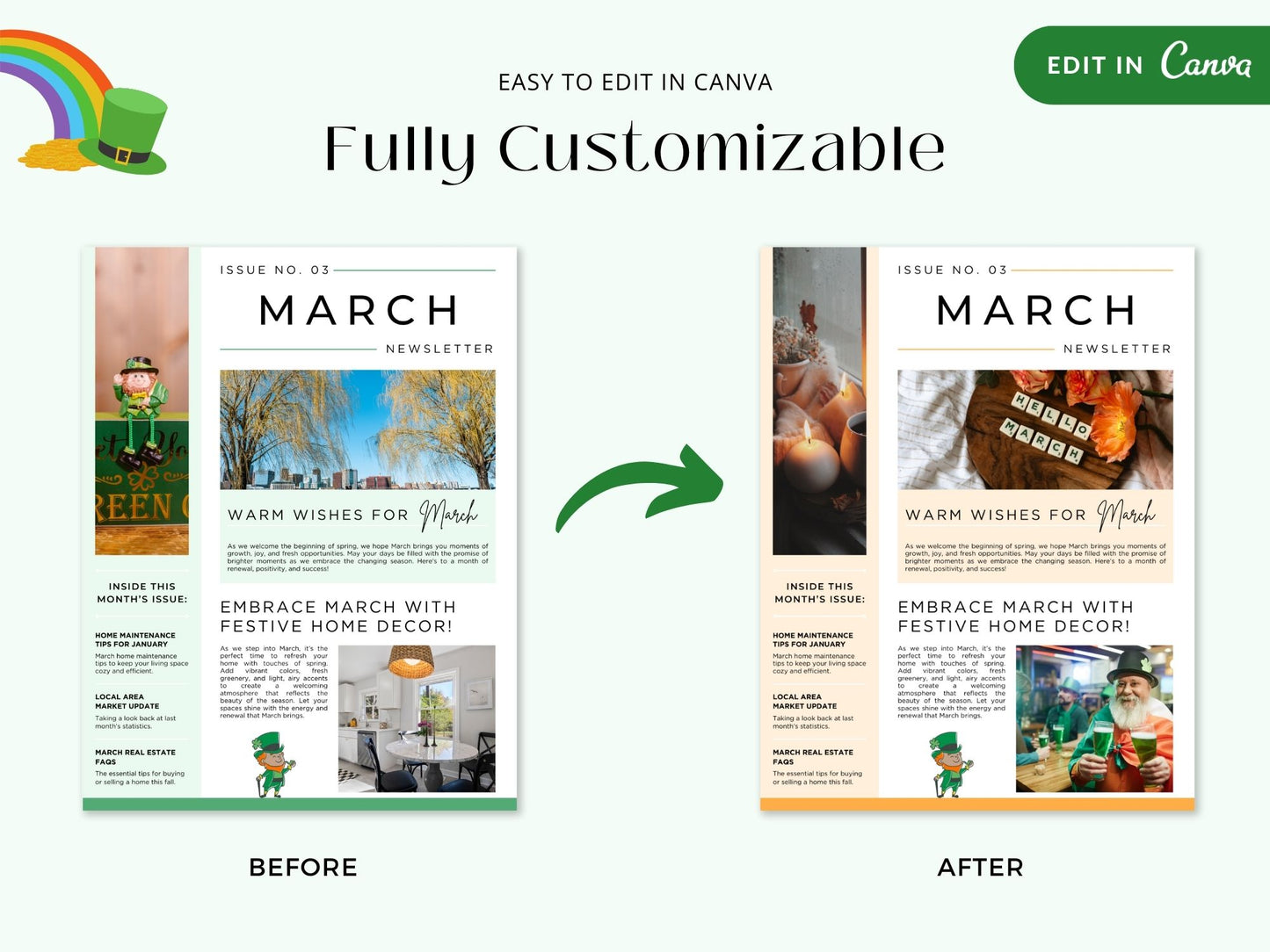 March Newsletter 2025 with spring tips, market trends, and real estate updates for clients.