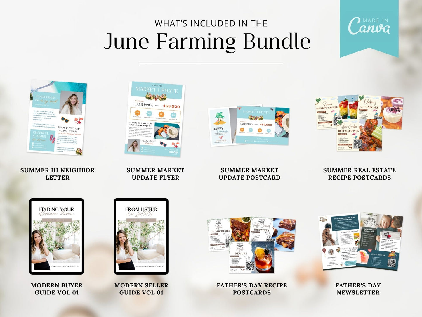 Real Estate June Farming Bundle - Essential materials for effective neighborhood farming.