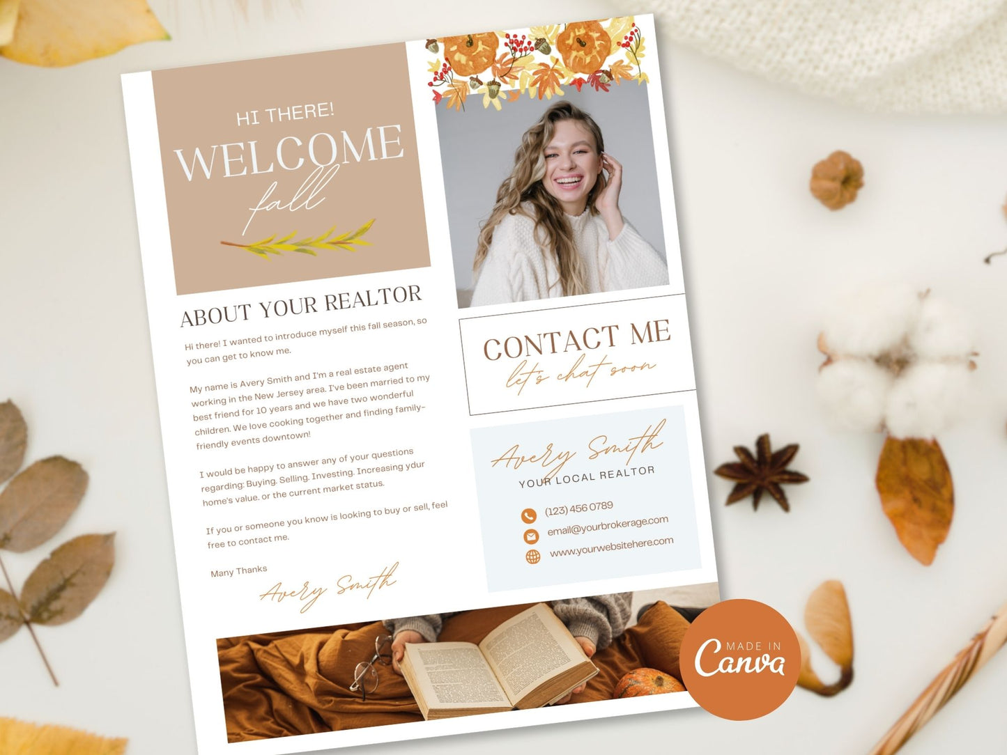 Real Estate Fall Real Estate Letter Vol 02 - Thoughtfully crafted letter template for sharing seasonal updates, expressing gratitude, and maintaining a strong connection with your real estate audience during the fall season.