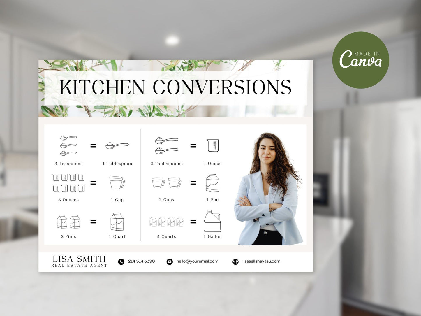 Kitchen Conversions Magnet Template Vol 01