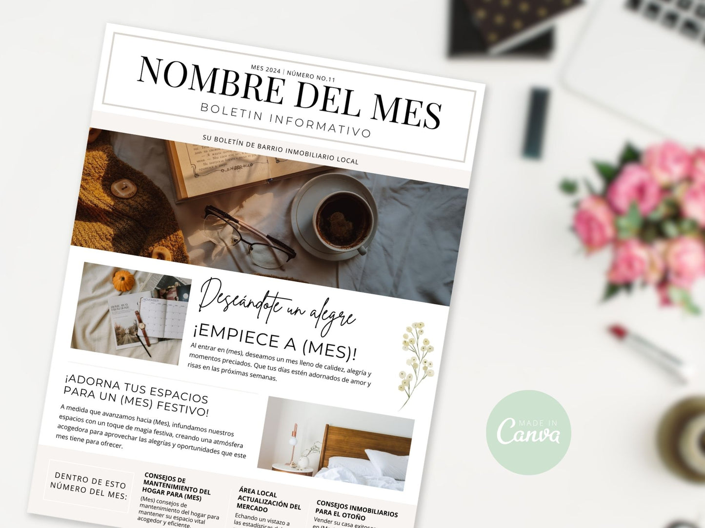 Spanish Real Estate Newsletter Vol 01- Informative real estate updates for Spanish-speaking clients.