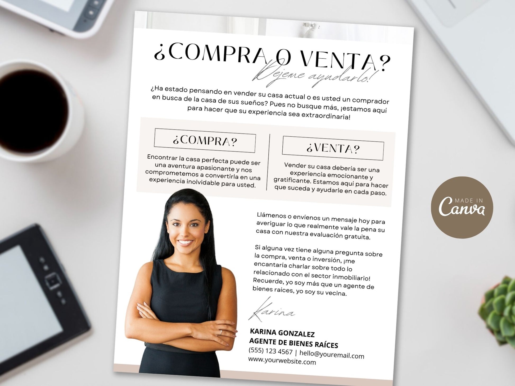 Spanish Buying or Selling Real Estate Letter Vol. 02 - Instill confidence when buying or selling properties with a personalized introduction, clear guidance, and professional real estate services