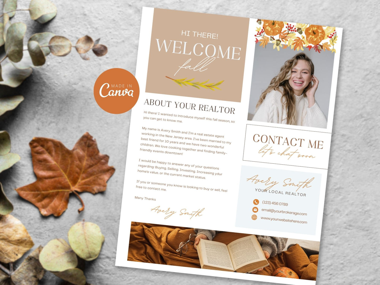 Real Estate Fall Real Estate Letter Vol 02 - Thoughtfully crafted letter template for sharing seasonal updates, expressing gratitude, and maintaining a strong connection with your real estate audience during the fall season.
