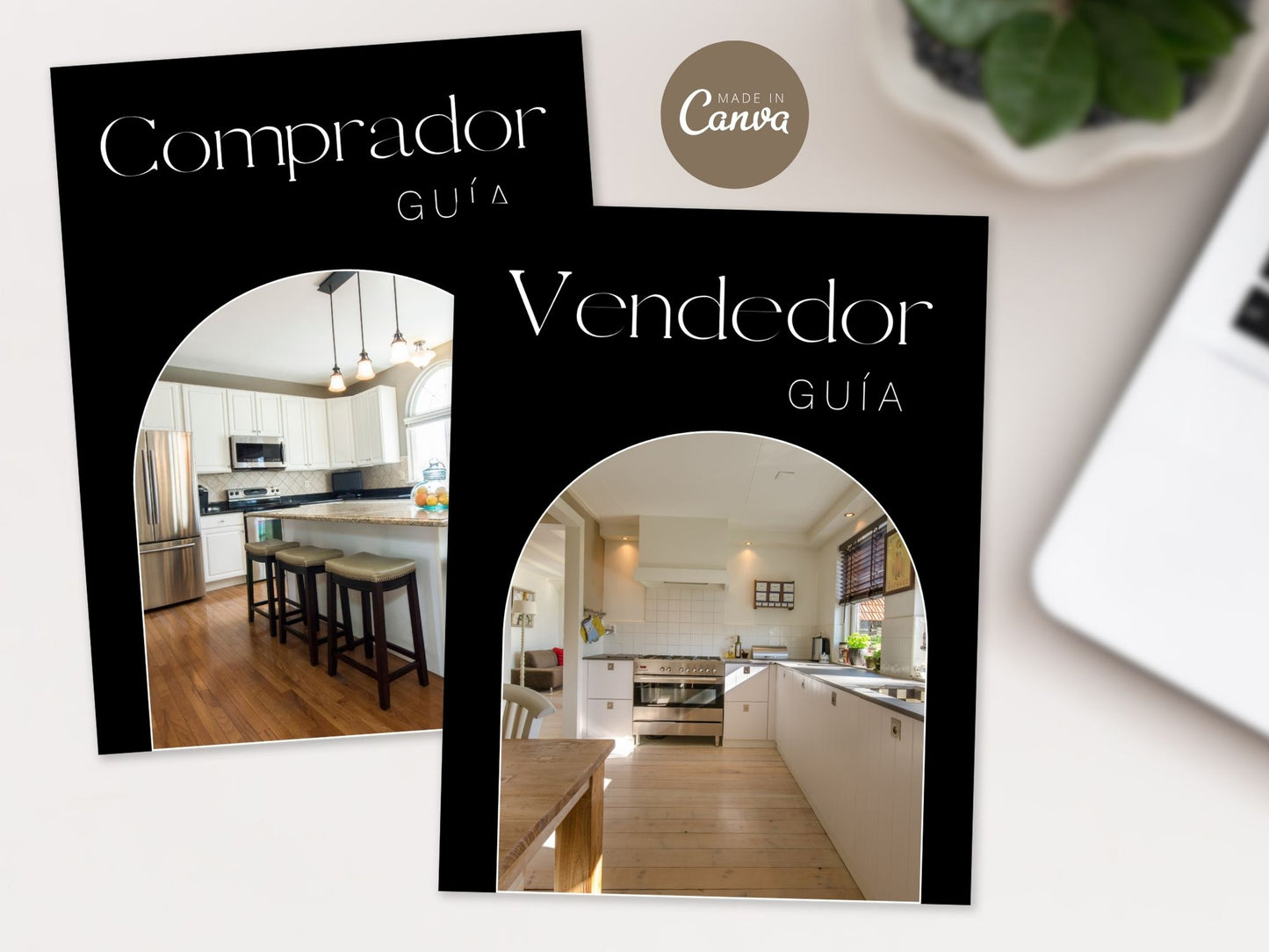 Spanish Black Buyer and Seller Guides Vol 01- Sleek guides for Spanish-speaking real estate clients.