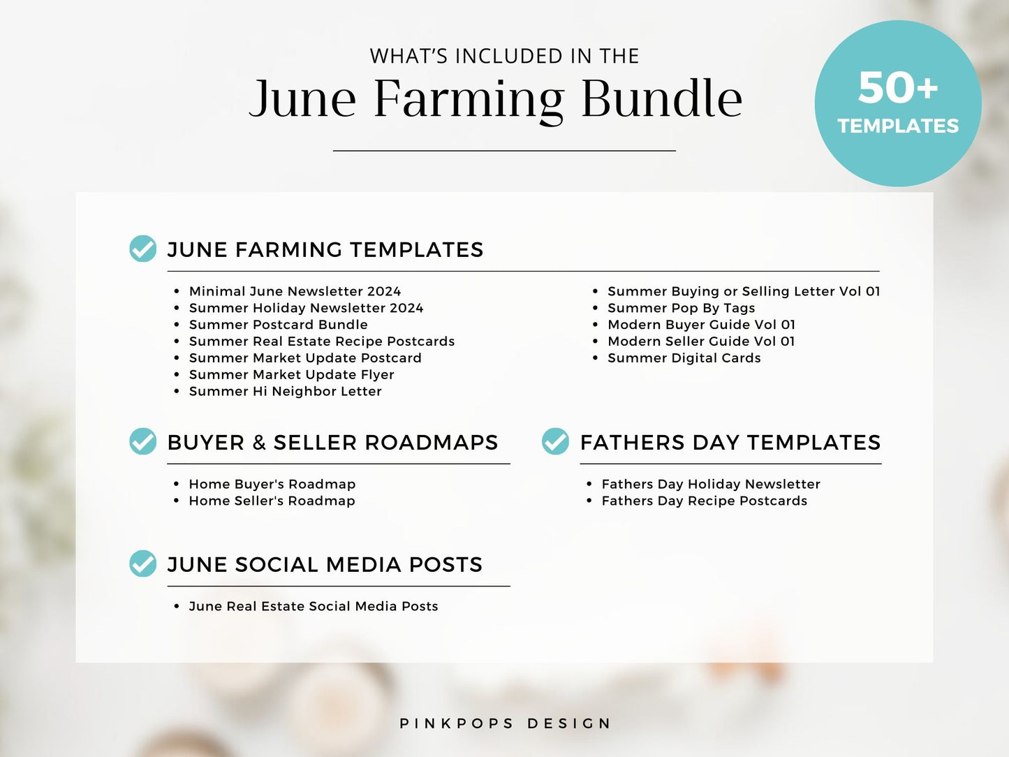 Real Estate June Farming Bundle - Essential materials for effective neighborhood farming.