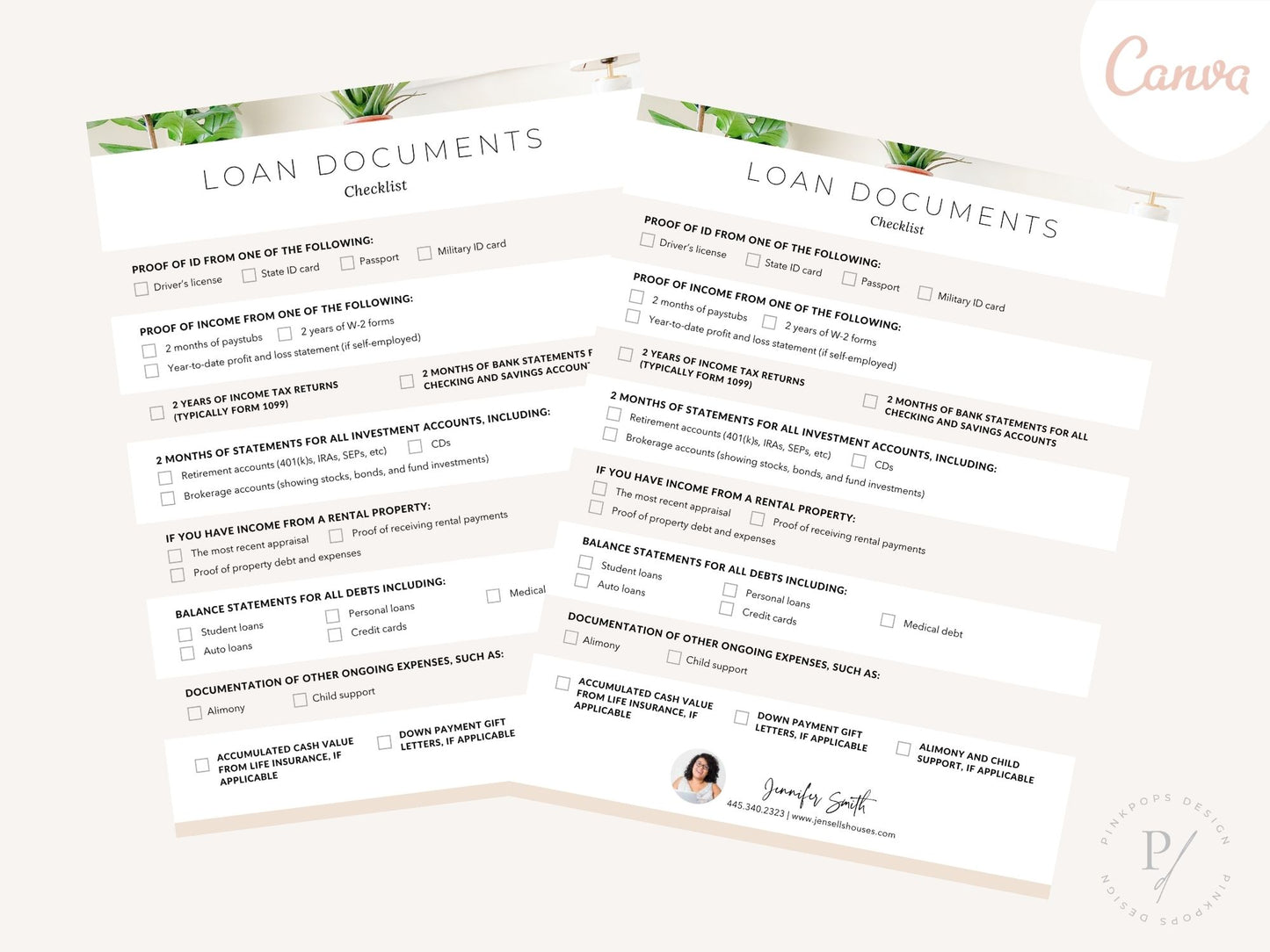 Real Estate Loan Documents Checklist - Editable template for facilitating a smooth loan process and ensuring buyers and sellers are well-prepared for the application and approval process in the real estate journey.