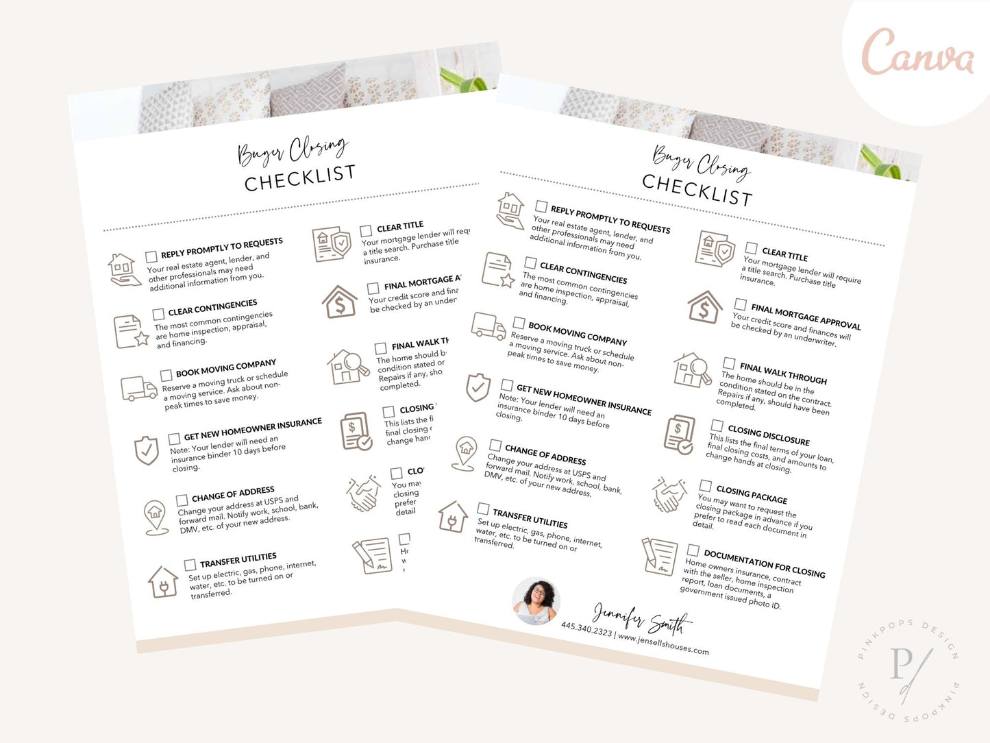 Real Estate Buyer Closing Checklist - Editable template for facilitating a seamless closing process for buyers in the real estate journey.