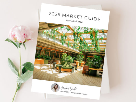  2025 Market Guide featuring real estate trends, insights, and forecasts for buyers and sellers.