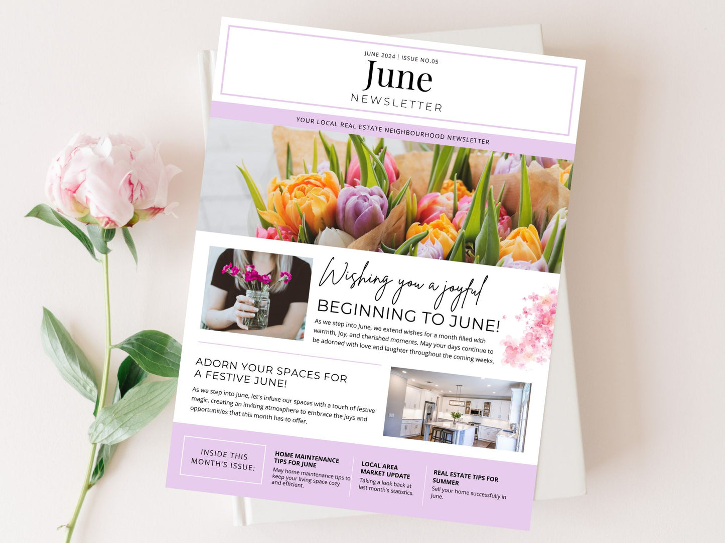 Minimal June Newsletter 2024 - Stay informed and inspired with our concise real estate updates and valuable insights.