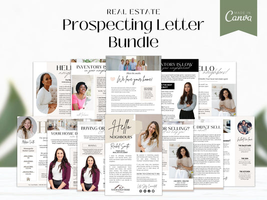 Real Estate Prospecting Letter Bundle - Win more clients with professionally crafted letters.
