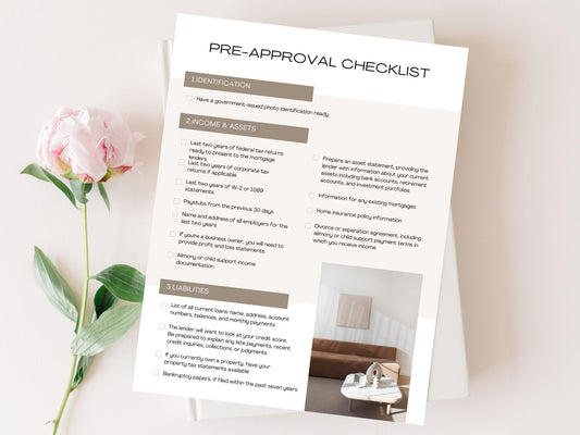 Luxury Pre-Approval Checklist