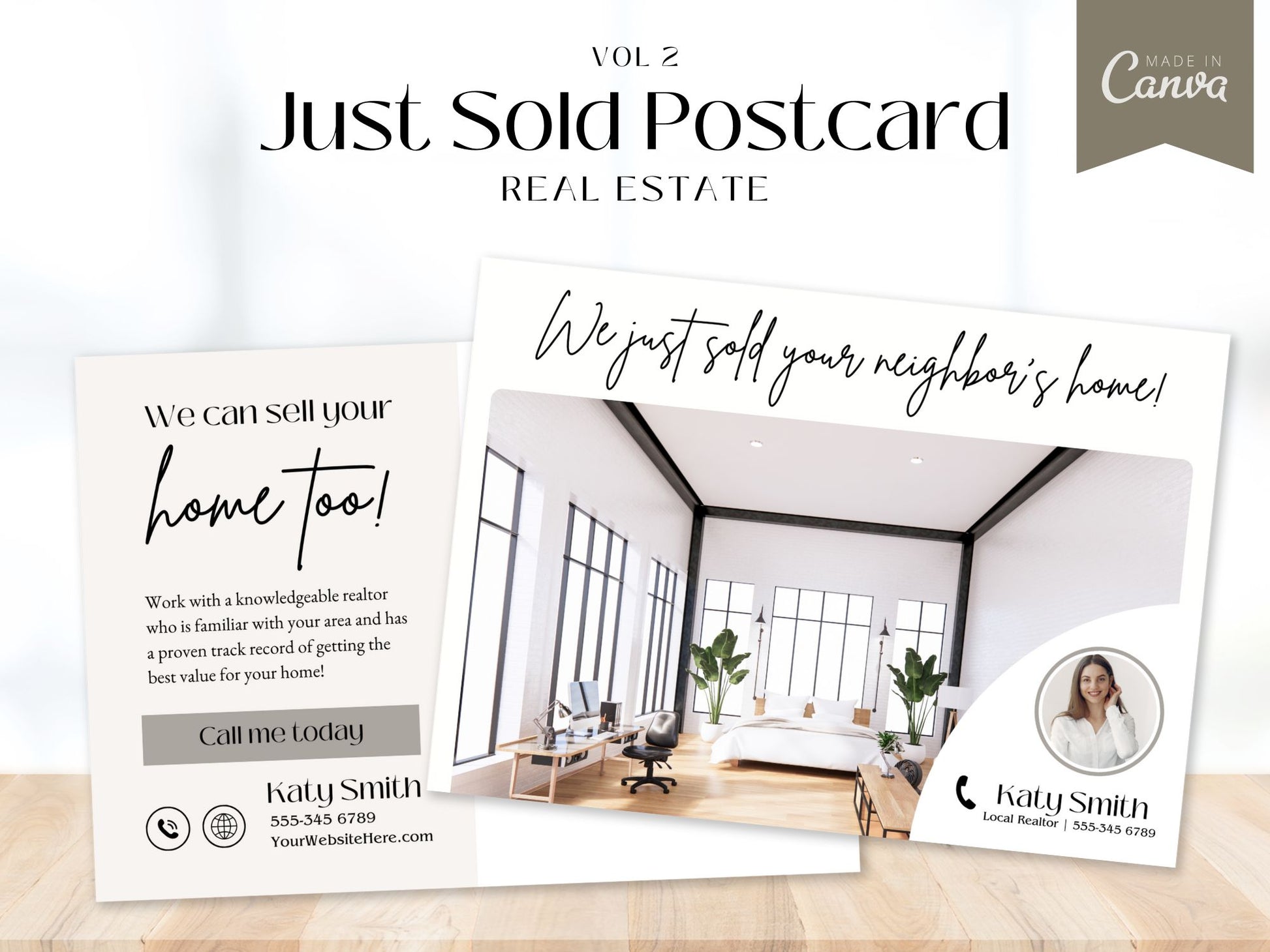 Just Sold Real Estate Postcard - Celebrate your successful transactions with vibrant postcard announcements.