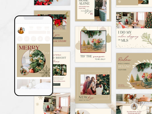Real Estate Christmas Social Media Posts - Festive Social Media Engagement for the Holiday Season